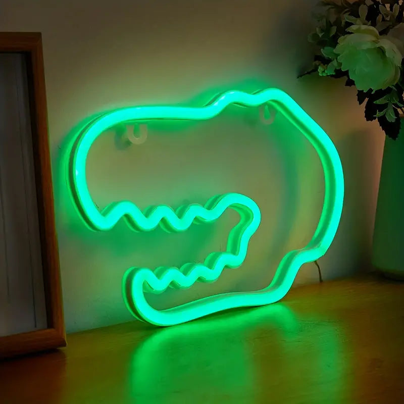 Dinosaur Shaped LED Neon Sign for Home Decor